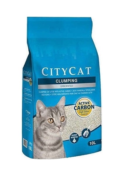 Activ Karbonlu Topaklaşan Kedi Kumu 10 Lt