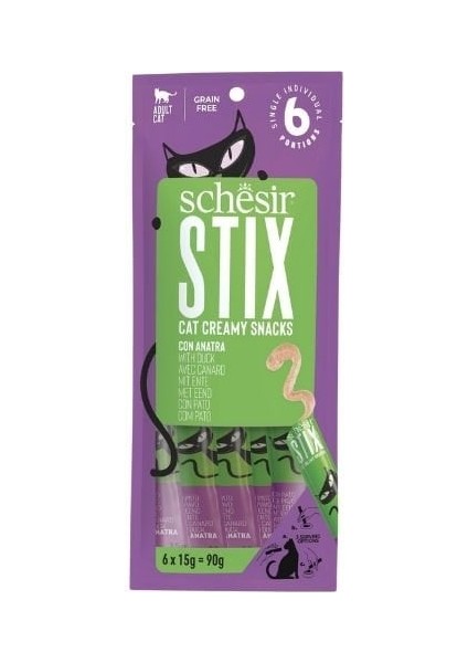 Cat Stix Ördekli Krema Kedi Ödülü 6x15gr