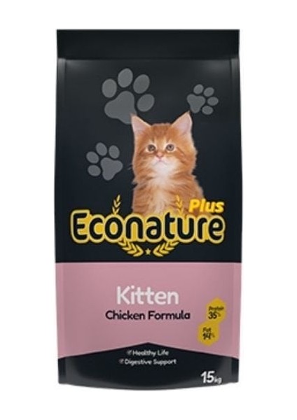 Econature Plus Tavuklu Yavru Kedi Maması 15 Kg