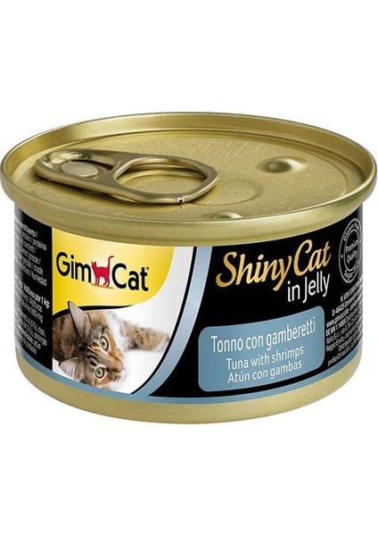 Shiny Cat Ton Balıklı ve Karidesli Konserve Mama 70 Gr