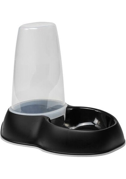 Seniflo Kedi ve Köpek için Hazneli Mama ve Su Kabı Siyah