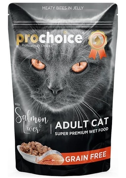 Tahılsız Somon ve Ciğerli Yetişkin Konserve Kedi Mamas