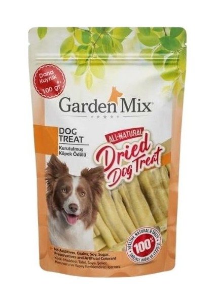 Kurutulmuş Dana Kuyruk Doğal Köpek Ödül Maması 100 Gr