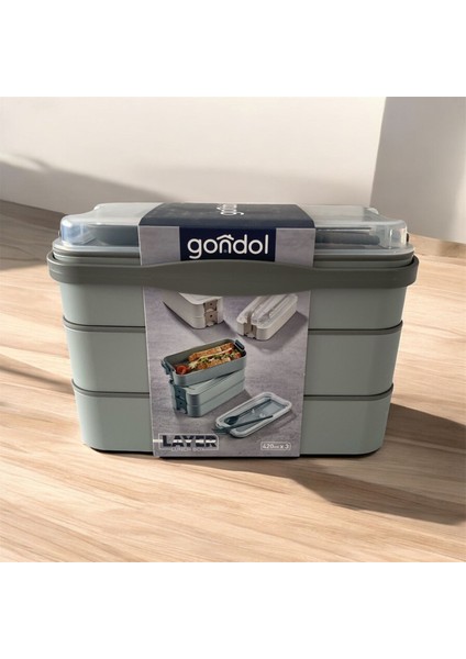 3 Katlı Sefer Tası (Yeşil)