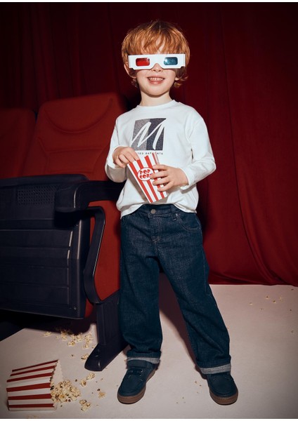 Erkek Çocuk Geniş Paça Kot Pantolon