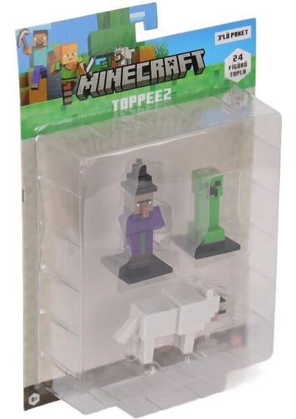 Pmı MC2020 Minecraft 3D Figür Toppeez 3lü Set fiyatları