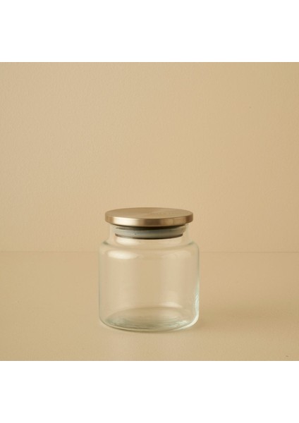 Turuncu Metal Kapaklı 635 cc Kavanoz, Şık ve Kullanışlı Saklama Kabı