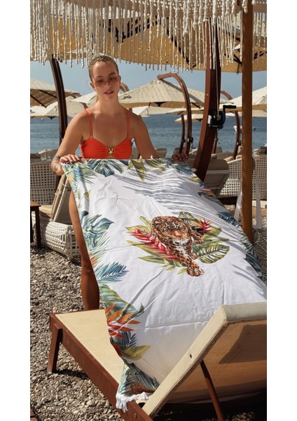 Plaj Seti, Plaj Havlusu ve Plaj Çantası (Pamuklu ve Panama Kumaş