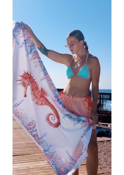 Plaj Seti, Plaj Havlusu ve Plaj Çantası (Pamuklu ve Panama Kumaş