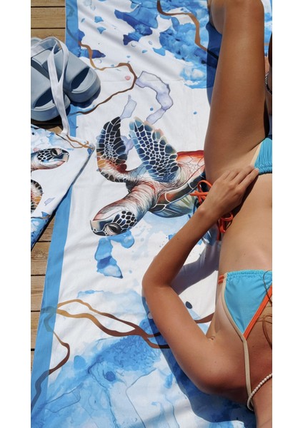 Plaj Seti, Plaj Havlusu ve Plaj Çantası (Pamuklu ve Panama Kumaş modelleri