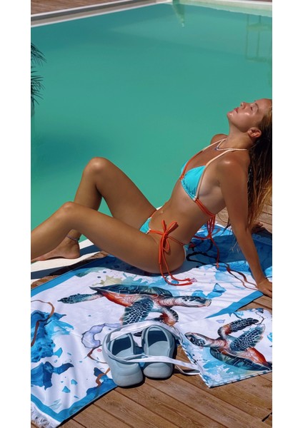 Plaj Seti, Plaj Havlusu ve Plaj Çantası (Pamuklu ve Panama Kumaş