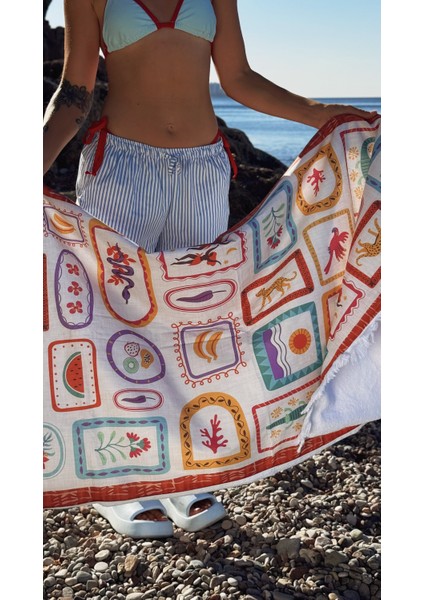 Plaj Seti, Plaj Havlusu ve Plaj Çantası (Pamuklu ve Panama Kumaş