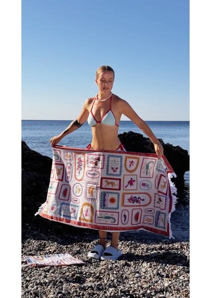 Plaj Seti, Plaj Havlusu ve Plaj Çantası (Pamuklu ve Panama Kumaş fiyatları