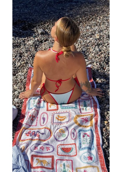 Plaj Seti, Plaj Havlusu ve Plaj Çantası (Pamuklu ve Panama Kumaş indirimleri