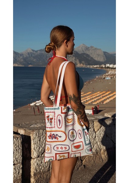 Plaj Seti, Plaj Havlusu ve Plaj Çantası (Pamuklu ve Panama Kumaş