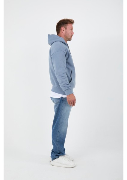 Oversize Kapüşonlu Kanguru Cepli Sweatshirt - Hoodie