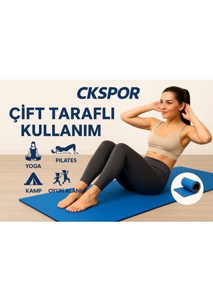 10 mm Çift Taraflı Pilates Yoga Minderi Spor Pilates Egzersiz Matı fiyatları