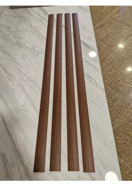 Parke Eşik Çıtası Kendinden Silikonlu Yapışkanlı Koyu Ceviz Renkli Alüminyum Profil 90 Cm/4 Adet. modelleri