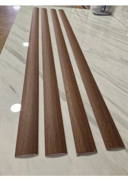 Parke Eşik Çıtası Kendinden Silikonlu Yapışkanlı Koyu Ceviz Renkli Alüminyum Profil 90 Cm/4 Adet. fırsatları