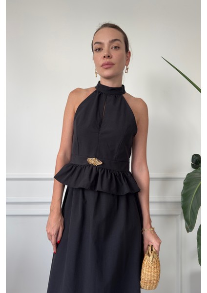 Gold Broşlu Premium Etekli Takım- Siyah fiyatları