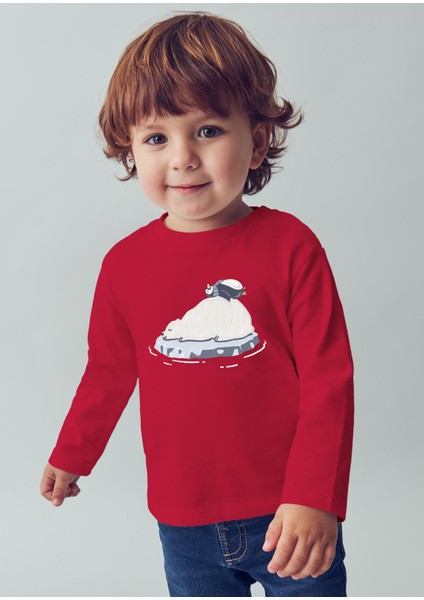 Erkek Bebek Baskılı Sweatshirt