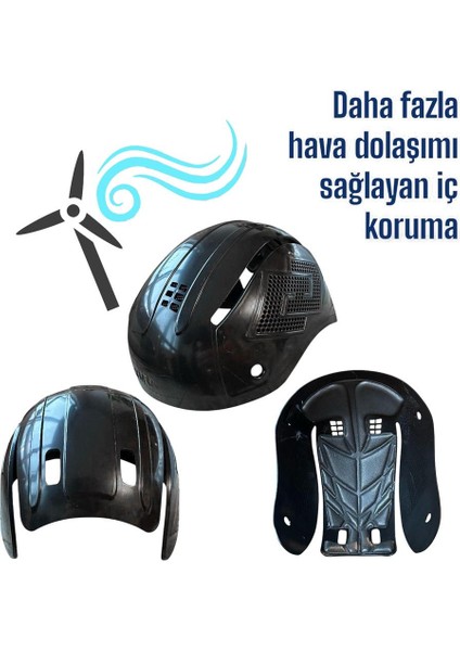 LM01-L Darbe Emici Şapka Baret Kep Kısa Siperlikli - Lacivert