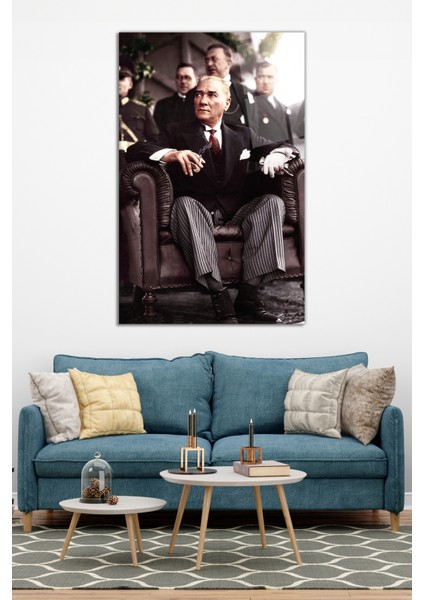 Mustafa Kemal Atatürk Cam Tablo, Modern Ev Ofis Dekoru, Hediyelik Duvar Dekorasyonu, Kırılmaz Cam modelleri