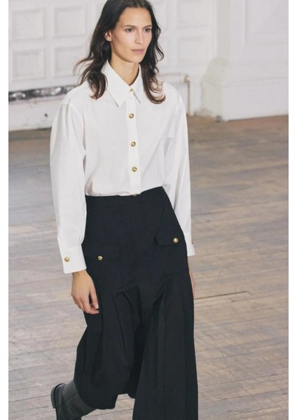 Allbucks Zara, Zw Collection Gömlek Etek Kontrast Tasarımlı Elbise ABZRA1047 fiyatları