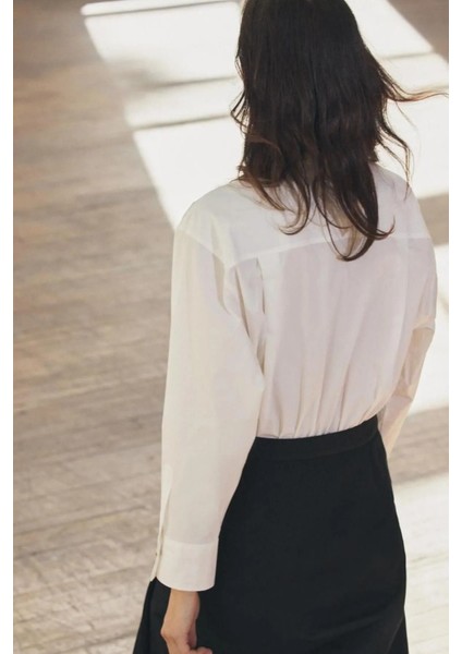 Allbucks Zara, Zw Collection Gömlek Etek Kontrast Tasarımlı Elbise ABZRA1047 modelleri