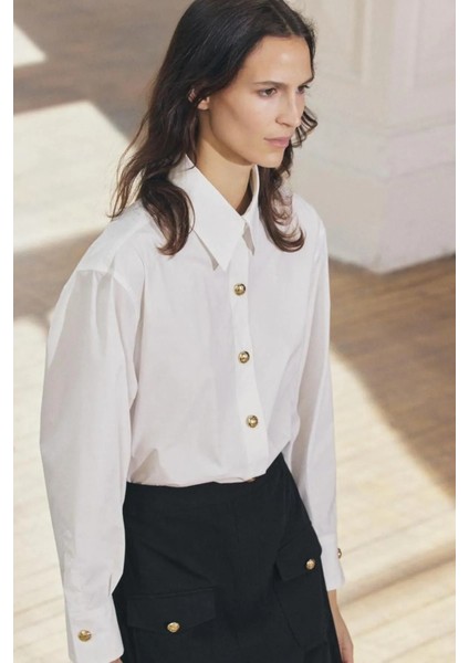 Allbucks Zara, Zw Collection Gömlek Etek Kontrast Tasarımlı Elbise ABZRA1047 fırsatları