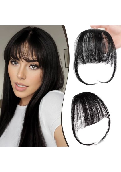 Fiber Sentetik İnce Perçem / Siyah