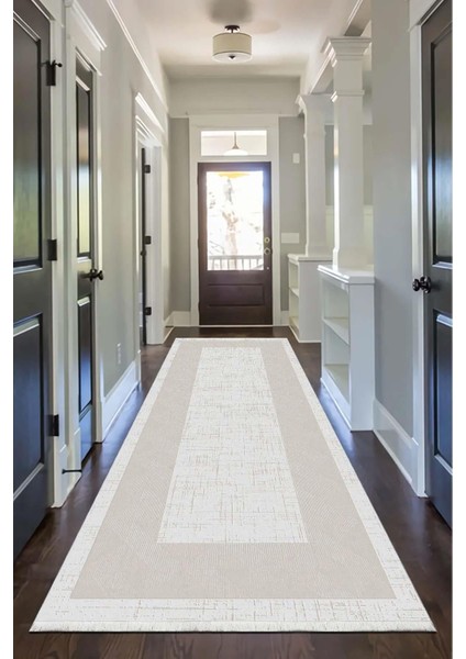 Mutfak Halısı – Kaymaz Dot Tabanlı, Yumuşak Dokulu, Yıkanabilir, Modern Tasarım (1250 Bej) fiyatları