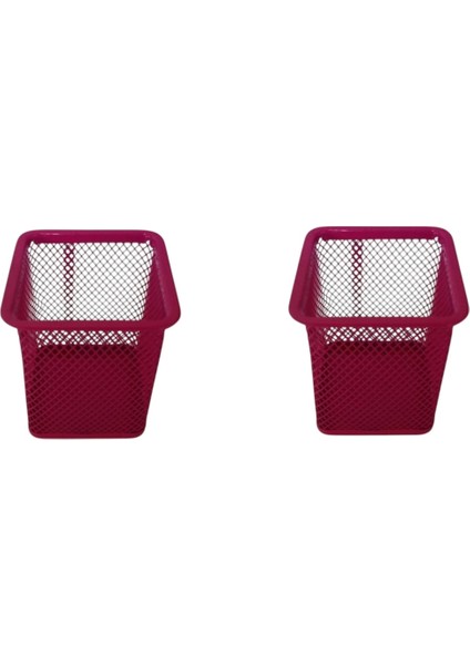 Pembe Köşeli Metal Fileli Kalemlik ( Iki Adet ) fiyatları