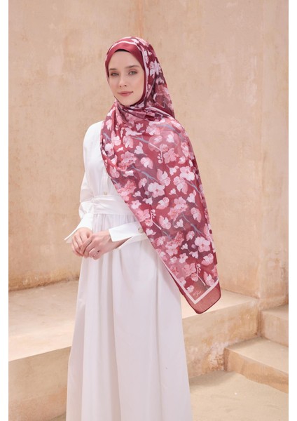 Fresh Tela Şal 4 - 05 Bordo Karışık Desen 49710