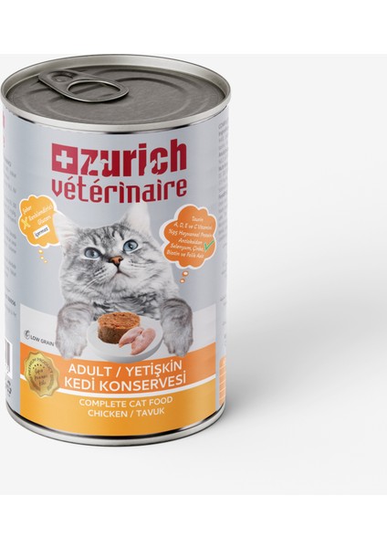 Pate Tavuklu Yetişkin Kedi Konservesi 415 gr fiyatları