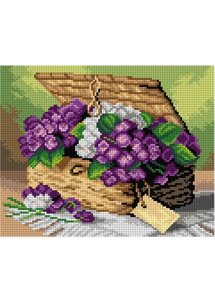 Baskılı Goblen Çiçek 3087 24*30 cm