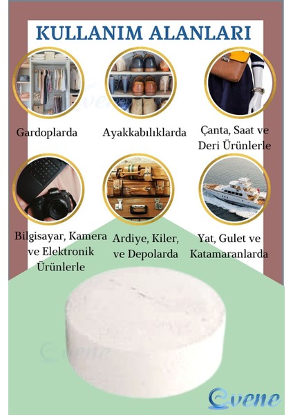 Nem Alıcı Rutubet Giderici Rutubet Önleyici Tablet 6'lı 450 gr Yedek