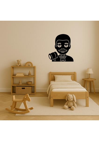 Yargıç Erkek Emoji Dekoratif Tablo - NEONX9712-8753 modelleri