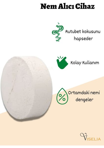 Nem Alıcı Yedek Tablet 24 Adet 450 gr Rutubet Giderici Önleyici Küf Engelleyici