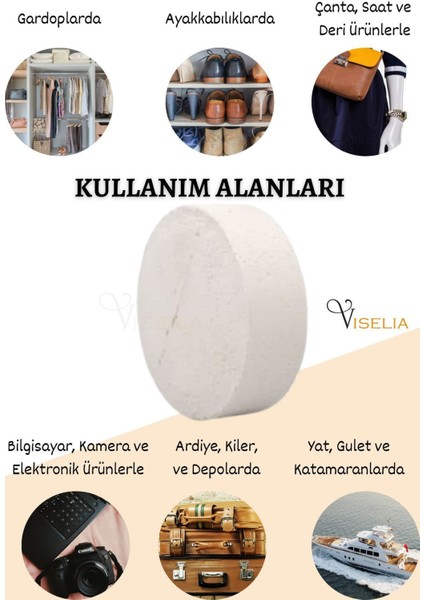 Nem Alıcı Yedek Tablet 24 Adet 450 gr Rutubet Giderici Önleyici Küf Engelleyici