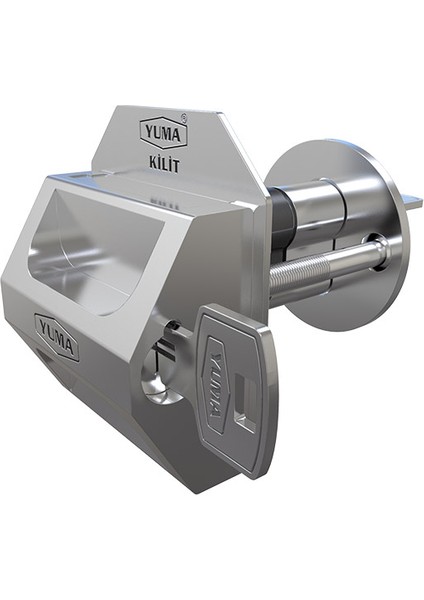 Kapı Güvenlik Kilitli Çelik Rozeti - Sol