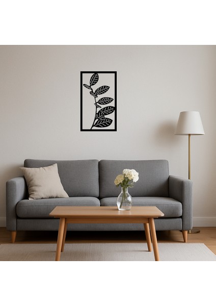 Minimalist Yaprak Desenli Dekoratif Tablo - NEONX5236-8863 fırsatları