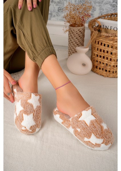 Kadın Ev Terliği Peluş Terlik Çeyiz ve Bohça Terliği Ses Yapmaz Kalın Taban fırsatları