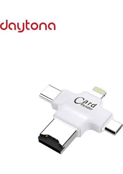 HC05 4 In 1 iOs Android Type-C Lightning USB-A MicroSD TF Kart Okuyucu fiyatları