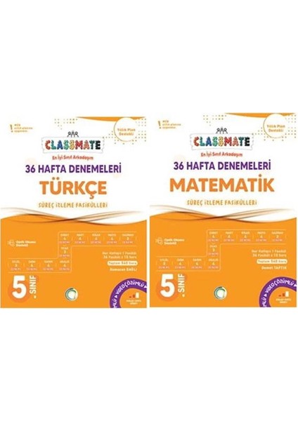 Okyanus 2026 5. Sınıf Türkçe+Matematik Classmate 36 Hafta Denemeleri Çözümlü Yeni Müfredata Uygun