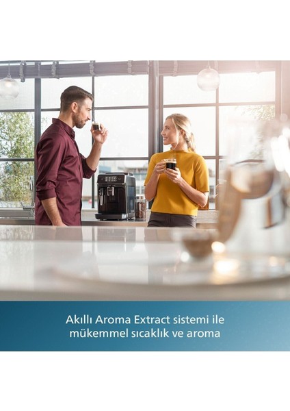 2200 Serisi Tam otomatik Süt Köpürtücülü Otomatik Kahve ve Espresso Makinesi EP2220+ 1kg Tchibo Kahve fırsatları