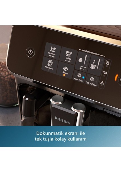2200 Serisi Tam otomatik Süt Köpürtücülü Otomatik Kahve ve Espresso Makinesi EP2220+ 1kg Tchibo Kahve indirimleri