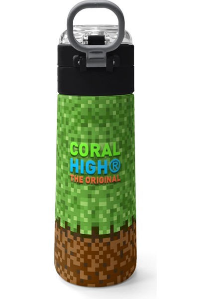 Kids High Craft Desenli Pipetli ve Direkt Içim Çelik Termos 500 ml 31992 fiyatları