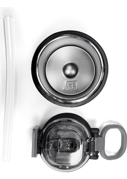 Kids Siyah Pipetli ve Direkt Içim Çelik Termos 500 ml 31827