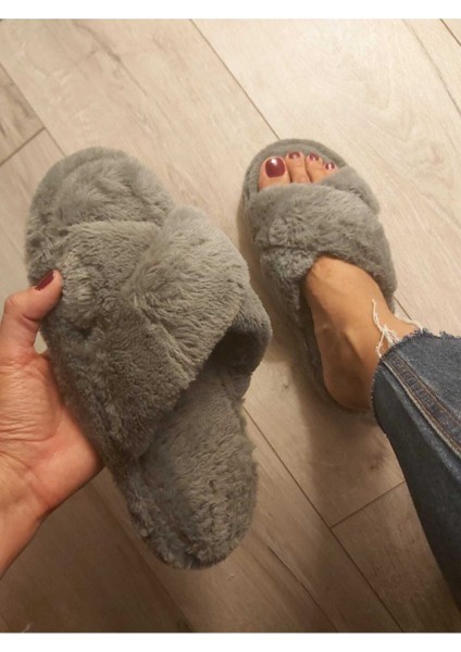 3'lü Paket Ev Terliği Çeyiz Terliği Kışlık Terlik Ses Yapmaz Hafif Taban Taban